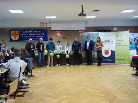 III miejsce drużyny w etapie powiatowym Ogólnopolskiego Turnieju Bezpieczeństwa w Ruchu Drogowym