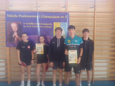 Międzygminne Zawody w Drużynowym Tenisie Stołowym Dziewcząt i Chłopców - Igrzyska Młodzieży Szkolnej