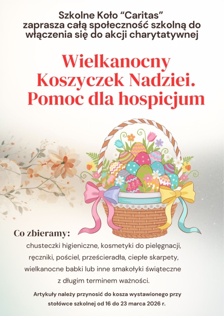 Wielkanocny Koszyczek Nadziei - akcja charytatywna