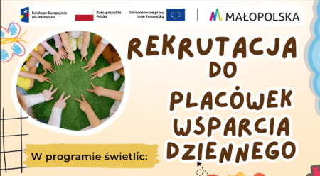 Rekrutacja dzieci i młodzieży do Placówki Wsparcia Dziennego
