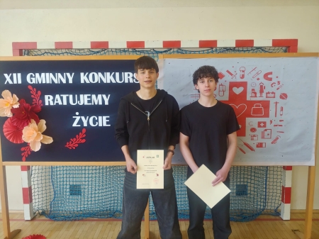 XII edycja Gminnego Konkursu '' Ratujmy życie''