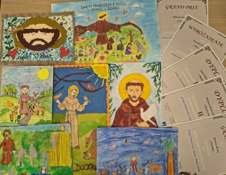 Konkurs Plastyczny pt. ”Franciszek z Asyżu - Pokój i dobro”